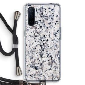 Gespikkelde marmer: OnePlus Nord CE 5G Transparant Hoesje met koord