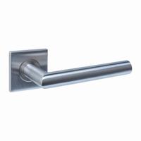 Intersteel DeurklinkQ 04 op vierkant rozet RVS - 1335.103402