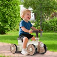 Rutschauto Rutschfahrzeug met Stuur & Trekpijp-toets & Opbergruimte Onder de Zitting Rutscher Kinderauto 61 x 30 x 38 cm Beige Rutschauto Rutschfahrzeug met Stuur & Trekpijp-toets & Opbergruimte Onder de Zitting Rutscher Kinderauto 61 x 30 x 38 cm Beige