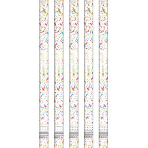 Party confetti shooters - 10x - confettikanon - gekleurd - papier - 80cm