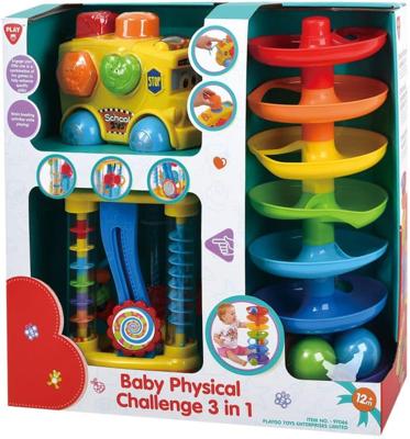 Playgo baby speelset 3 delig in vrolijke kleuren