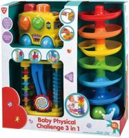 Playgo baby speelset 3 delig in vrolijke kleuren Playgo baby speelset 3 delig in vrolijke kleuren