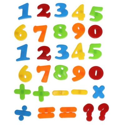 Gerimport Magnetische cijfers/rekenen set - regenboog kleuren - 4 cm