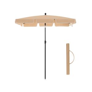 Opvouwbare parasol voor balkon, Taupe / 200 X 125 cm