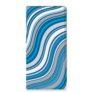 Samsung Galaxy A71 Hoesje met Magneet Waves Blue