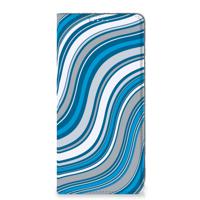 Samsung Galaxy A71 Hoesje met Magneet Waves Blue