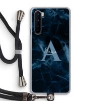 Midnight Marble: OnePlus Nord Transparant Hoesje met koord