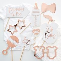 Rose Gouden Photo Booth Props Baby Shower