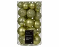 Kerstbalmix plc d6cm 30st pistache