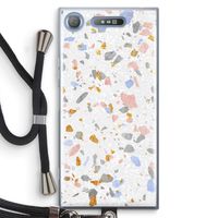 Terrazzo N°8: Sony Xperia XZ1 Transparant Hoesje met koord