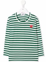 Comme Des Garçons Play Kids t-shirt en coton à patch cœur - Blanc