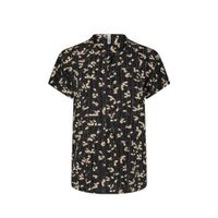 Soyaconcept geweven top SC-OHIO 2 met grafische print zwart/zand - thumbnail