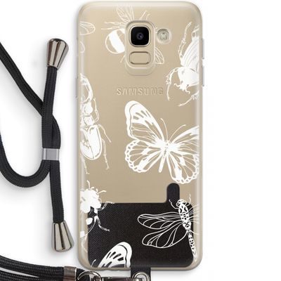 Tiny Bugs: Samsung Galaxy J6 (2018) Transparant Hoesje met koord