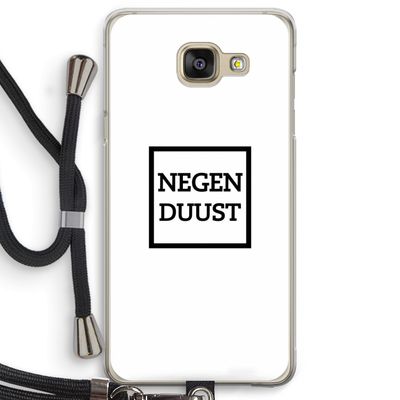 Negenduust vierkant: Samsung Galaxy A5 (2016) Transparant Hoesje met koord
