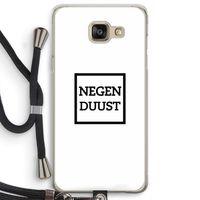 Negenduust vierkant: Samsung Galaxy A5 (2016) Transparant Hoesje met koord