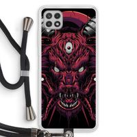 Hell Hound and Serpents: Samsung Galaxy A22 4G Transparant Hoesje met koord