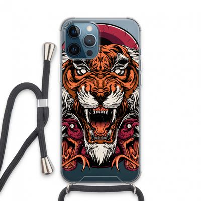 Tiger and Rattlesnakes: iPhone 13 Pro Max Transparant Hoesje met koord