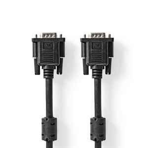 VGA-Kabel | VGA Male | VGA Male | Vernikkeld | Maximale resolutie: 1280x768 | 5.00 m | Rond | ABS |