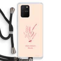 Where flowers bloom: Samsung Galaxy S10 Lite Transparant Hoesje met koord