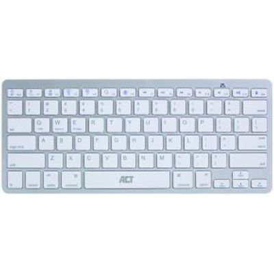 ACT AC5605 Portable Toetsenbord Draadloos Azerty Belgisch Wit