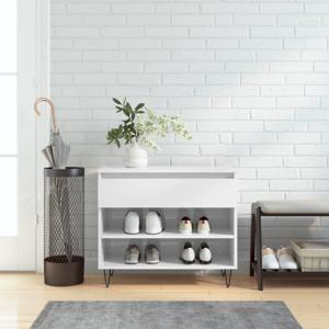 VidaXL Schoenenkast 70x36x60 cm bewerkt hout hoogglans wit