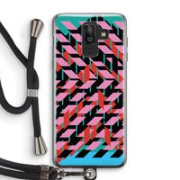 Skew Blush 2: Samsung Galaxy J8 (2018) Transparant Hoesje met koord