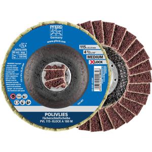 PFERD 44694202 Polivlies lamellenschijf PVL korund Diameter 115 mm 5 stuk(s)