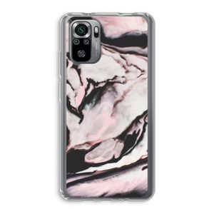 Roze stroom: Xiaomi Redmi Note 10S Transparant Hoesje