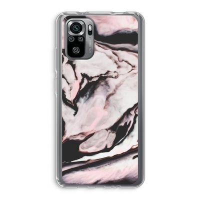 Roze stroom: Xiaomi Redmi Note 10S Transparant Hoesje