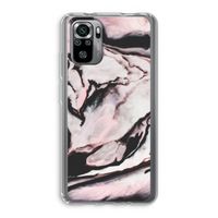 Roze stroom: Xiaomi Redmi Note 10S Transparant Hoesje