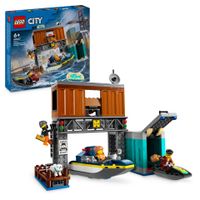 LEGO CITY politiespeedboot en boevenschuilplaats 60417 - thumbnail