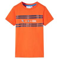 VidaXL Kindershirt 116 donkeroranje