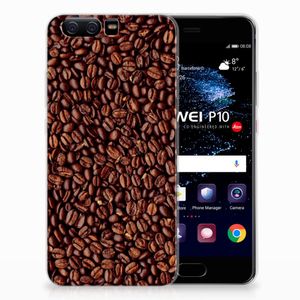 Huawei P10 Siliconen Case Koffiebonen