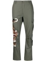 P.A.R.O.S.H. pantalon cargo à logo brodé - Vert