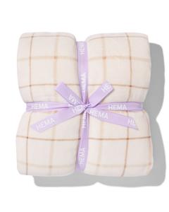 HEMA Plaid Sherpa Ruit Naturel 130x150 (naturel)