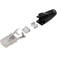 BEL Stewart Connectors SS-39200-030 RJ45 stekker CAT 6 Stekker, recht Aantal polen: 8P8C Zwart 1 stuk(s) - thumbnail