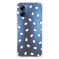 Doorzichtige Silicone Hoesje voor Motorola Moto G14 Pinguïn