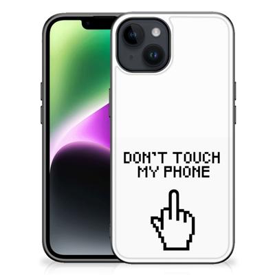 iPhone 15 | Telefoon Hoesje | Finger Don't Touch My Phone