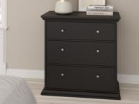 Commode NORTON 3 lades zwart Commode NORTON 3 lades zwart