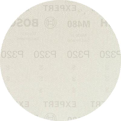 Bosch Accessories EXPERT M480 2608900678 Schuurnet voor excentrische schuurmachine Ongeperforeerd Korrelgrootte (num) 320 (Ø) 125 mm 5 stuk(s)