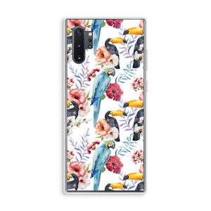 Bloemen tukan: Samsung Galaxy Note 10 Plus Transparant Hoesje