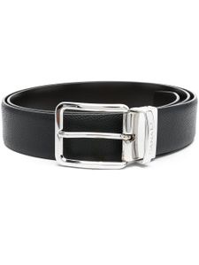 Canali ceinture en cuir à boucle - Noir