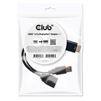 club3D CAC-2330 HDMI Adapter [1x HDMI-stekker - 1x DisplayPort bus] Zwart - thumbnail