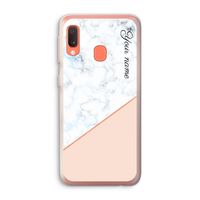 Marmer in stijl: Samsung Galaxy A20e Transparant Hoesje