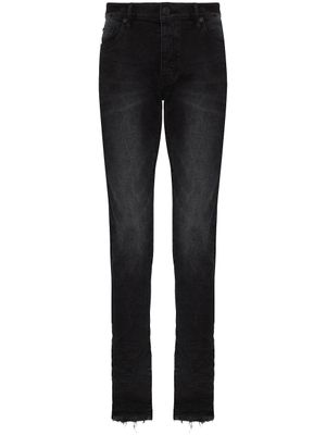 Purple Brand jean slim à effet délavé - Noir