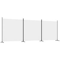 vidaXL Kamerscherm met 3 panelen 525x180 cm stof wit - thumbnail