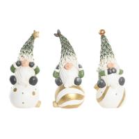 Kerstversiering Home ESPRIT Wit Groen Gouden Kabouter 23 X 21,5 X 55 CM (3 Stuks)