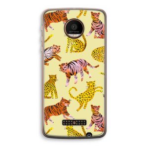 Cute Tigers and Leopards: Motorola Moto Z Force Transparant Hoesje