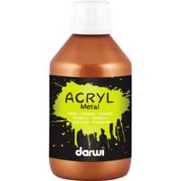 Darwi acrylverf Metal effect, flacon van 250 ml, brons