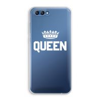 Queen zwart: Honor 10 Transparant Hoesje
